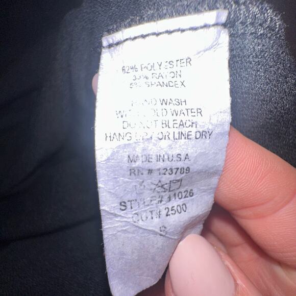 Abbeline Terrycloth Wrap Top Sleeveless Stretch V-Neck Tank Top Black Sz Small - Picture 8 of 9